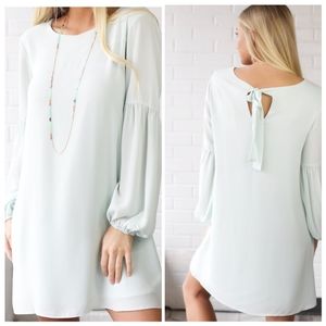 Sage tunic dress
